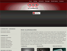 Tablet Screenshot of mosiluminacion.com